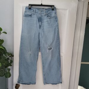 Levi's Light Blue Wide Leg Flare Jeans